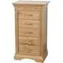 Lyon Oak 5 Drawer Chest - Lacquer