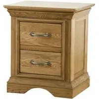 Lyon Oak Bedside Cabinet - Lacquer