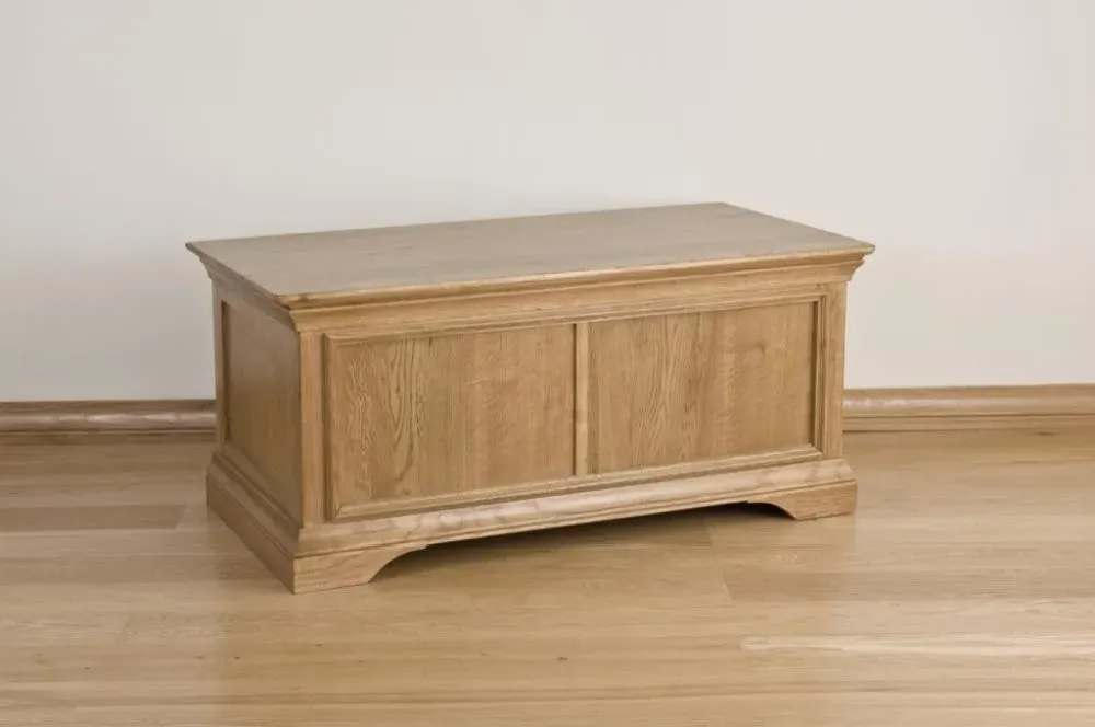Lyon Oak Blanket Box - Lacquer, Oak