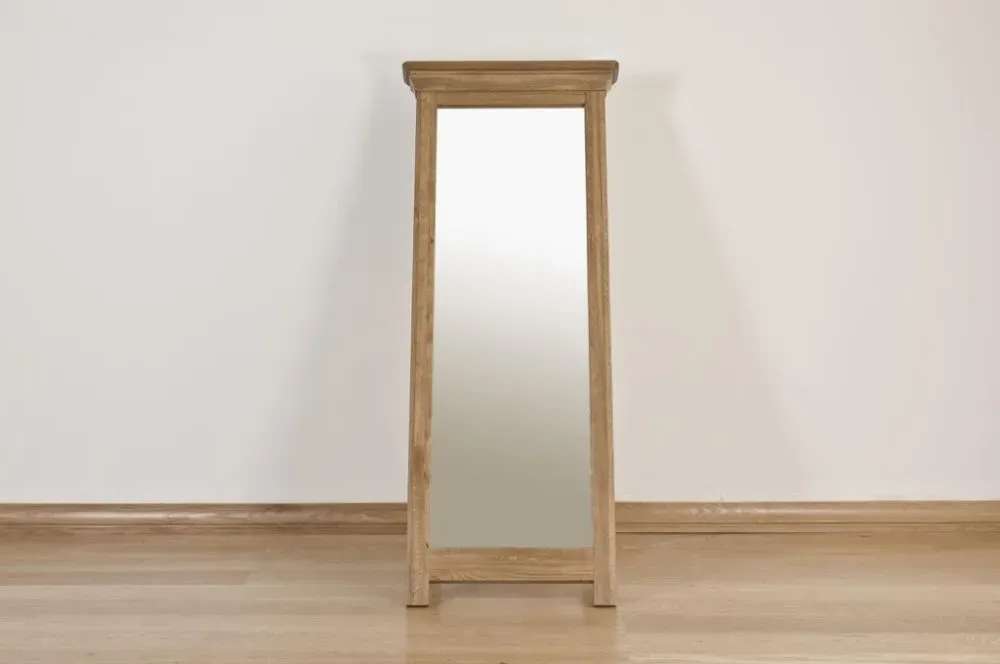 Lyon Oak Rectangular Cheval Mirror - Lacquer, Oak