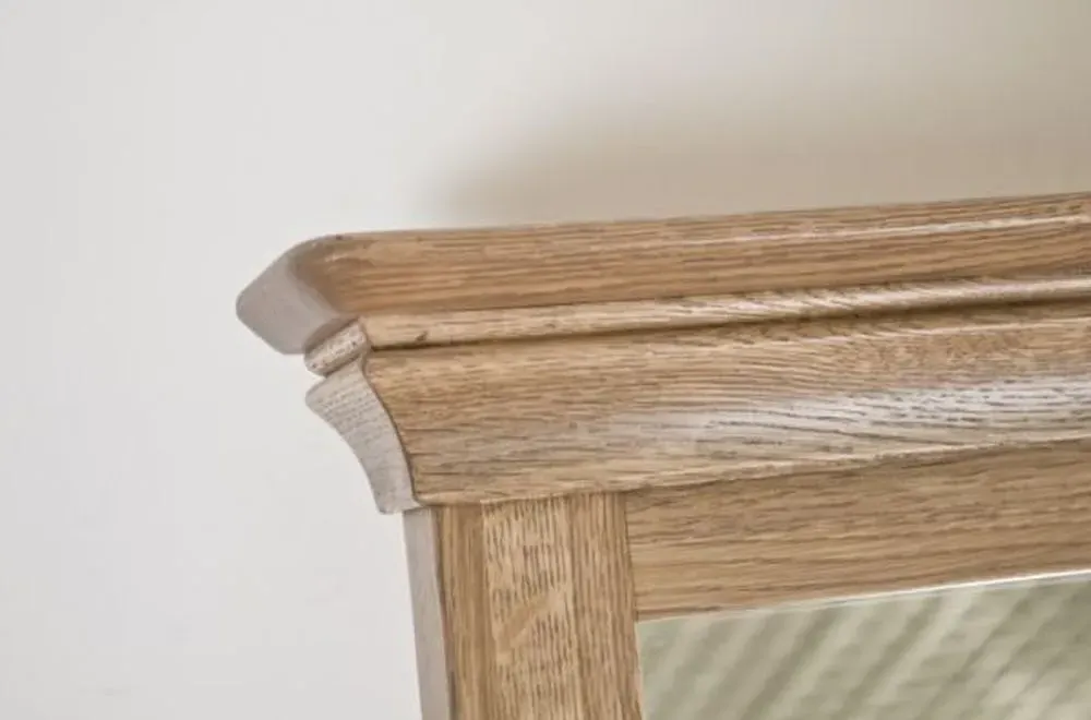 Lyon Oak Rectangular Cheval Mirror - Lacquer, Oak