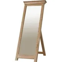 Lyon Oak Rectangular Cheval Mirror - Lacquer, Oak