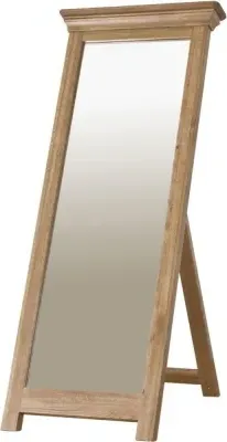 Lyon Oak Rectangular Cheval Mirror - Lacquer, Oak image