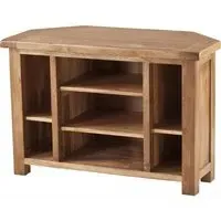 Originals Corner TV Unit - Dark Lacquered, Oak