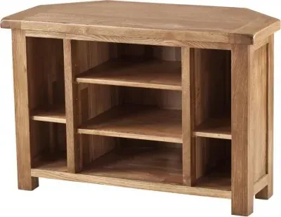 Originals Corner TV Unit - Dark Lacquered, Oak