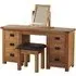Originals Double Pedestal Dressing Table - Dark Lacquered, Oak