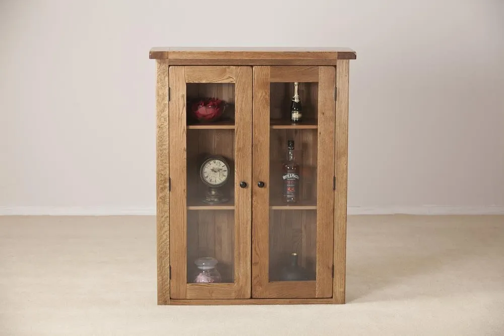 Originals Dresser Top with Glass Doors - Dark Lacquered, Oak