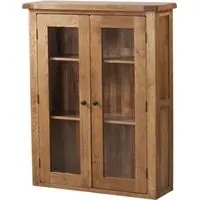 Originals Dresser Top with Glass Doors - Dark Lacquered, Oak