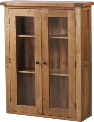 Originals Dresser Top with Glass Doors - Dark Lacquered, Oak image