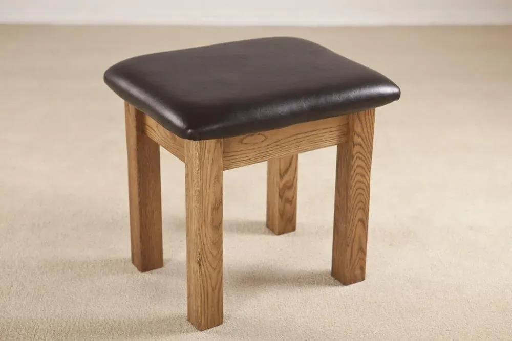 Originals Dressing Stool - Dark Lacquered, Oak