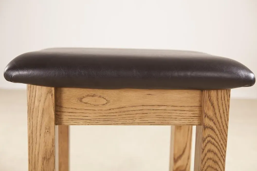 Originals Dressing Stool - Dark Lacquered, Oak