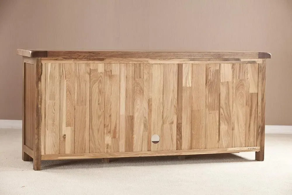 Originals Rustic Large TV Unit - Dark Lacquered, Oak