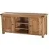 Originals Rustic Large TV Unit - Dark Lacquered, Oak