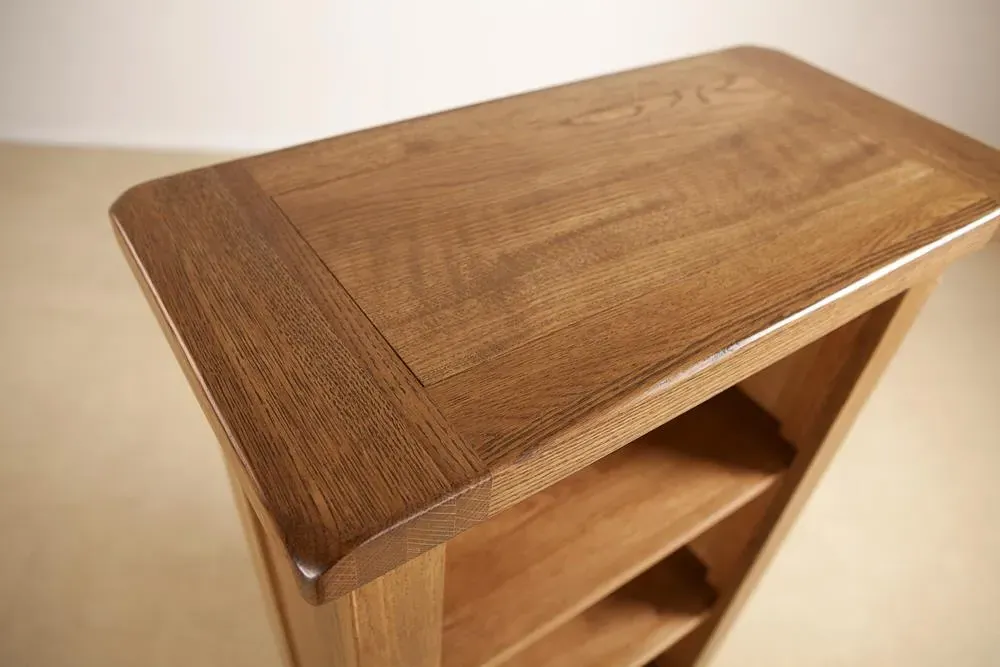 Originals Rustic Low Bookcase - Dark Lacquered, Oak