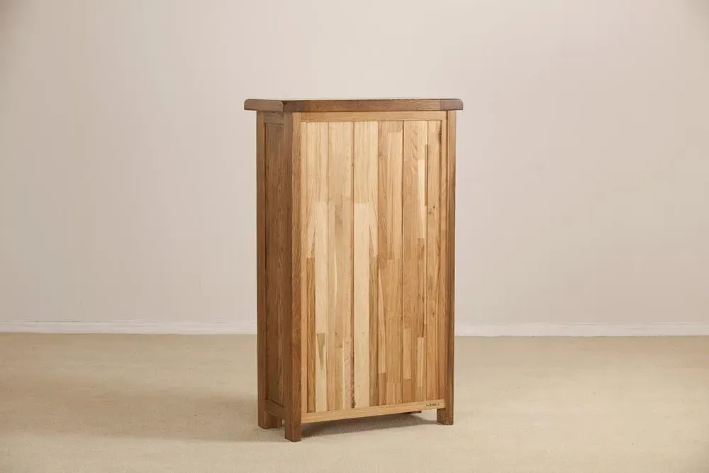 Originals Rustic Low Bookcase - Dark Lacquered, Oak