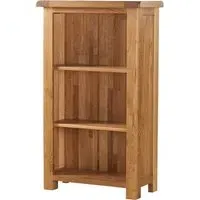 Originals Rustic Low Bookcase - Dark Lacquered, Oak
