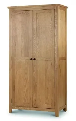 Originals Rustic Oak 2 Door Wardrobe - Dark Lacquered, Oak image