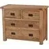 Originals Rustic Oak 2+2 Drawer Chest - Dark Lacquered