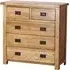 Originals Rustic Oak 3+2 Drawer Chest - Oak