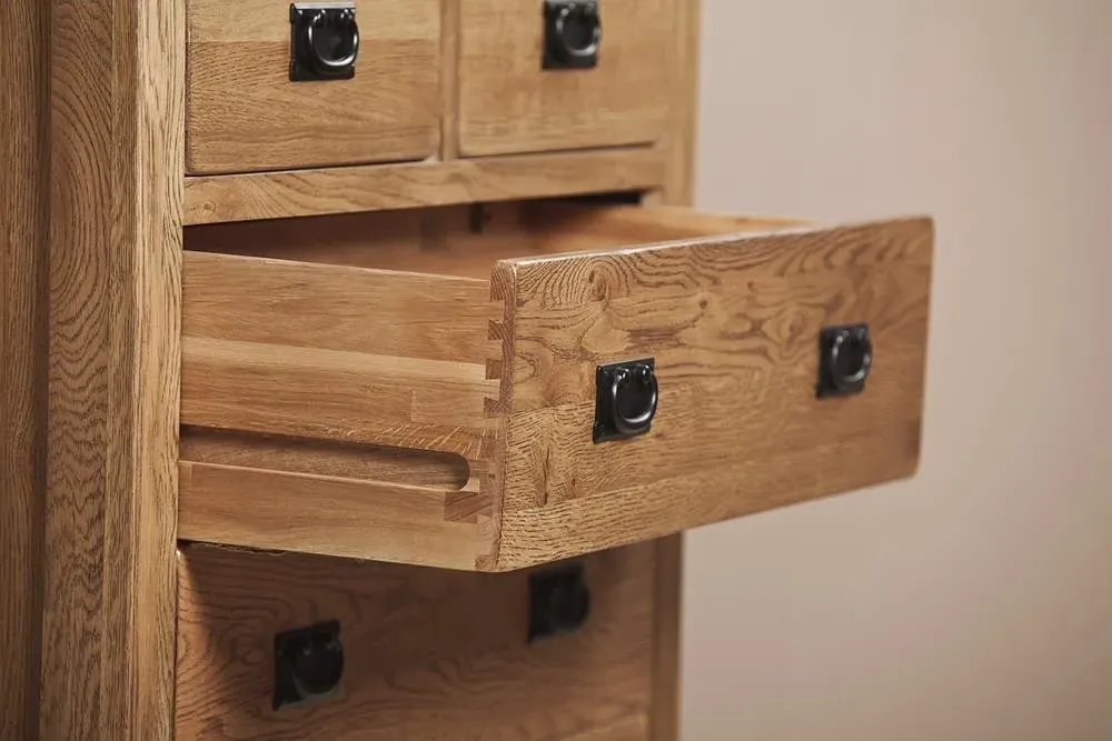 Originals Rustic Oak 4+2 Drawer Chest - Oak