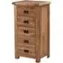 Originals Rustic Oak 5 Drawer Chest - Dark Lacquered