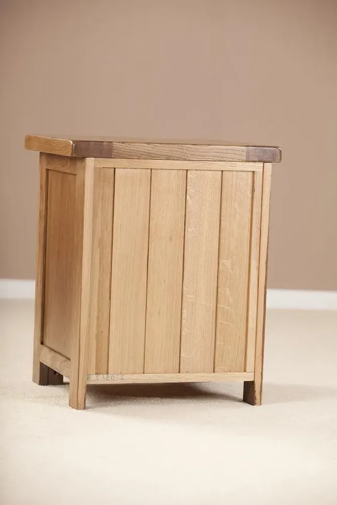 Originals Rustic Oak Bedside Cabinet - Dark Lacquered