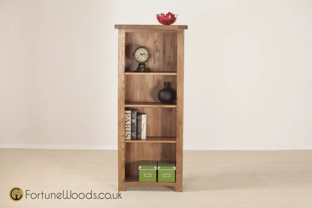 Originals Rustic Oak Bookcase - Dark Lacquered