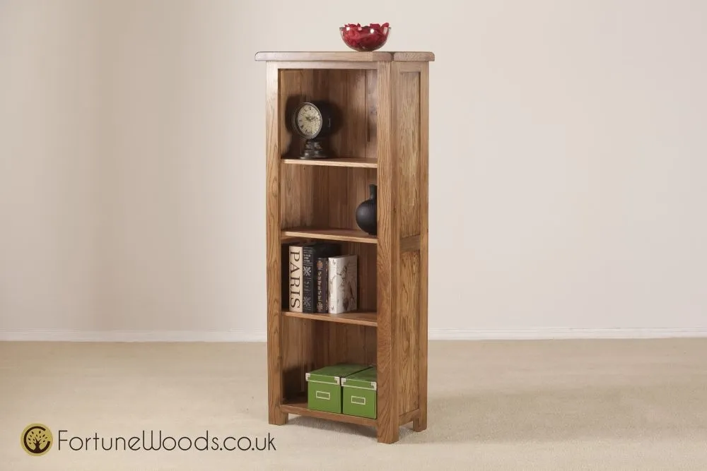 Originals Rustic Oak Bookcase - Dark Lacquered