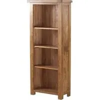 Originals Rustic Oak Bookcase - Dark Lacquered