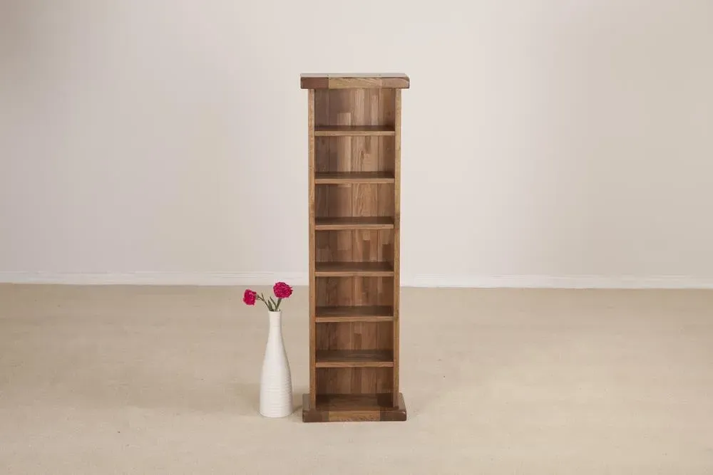 Originals Rustic Oak CD Rack - Dark Lacquered