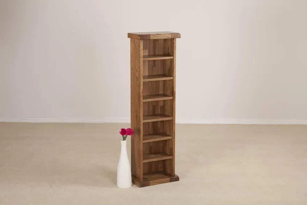 Originals Rustic Oak CD Rack - Dark Lacquered