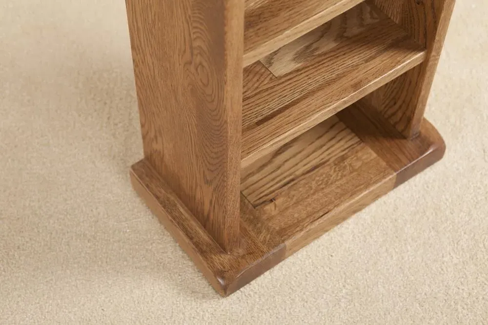 Originals Rustic Oak CD Rack - Dark Lacquered