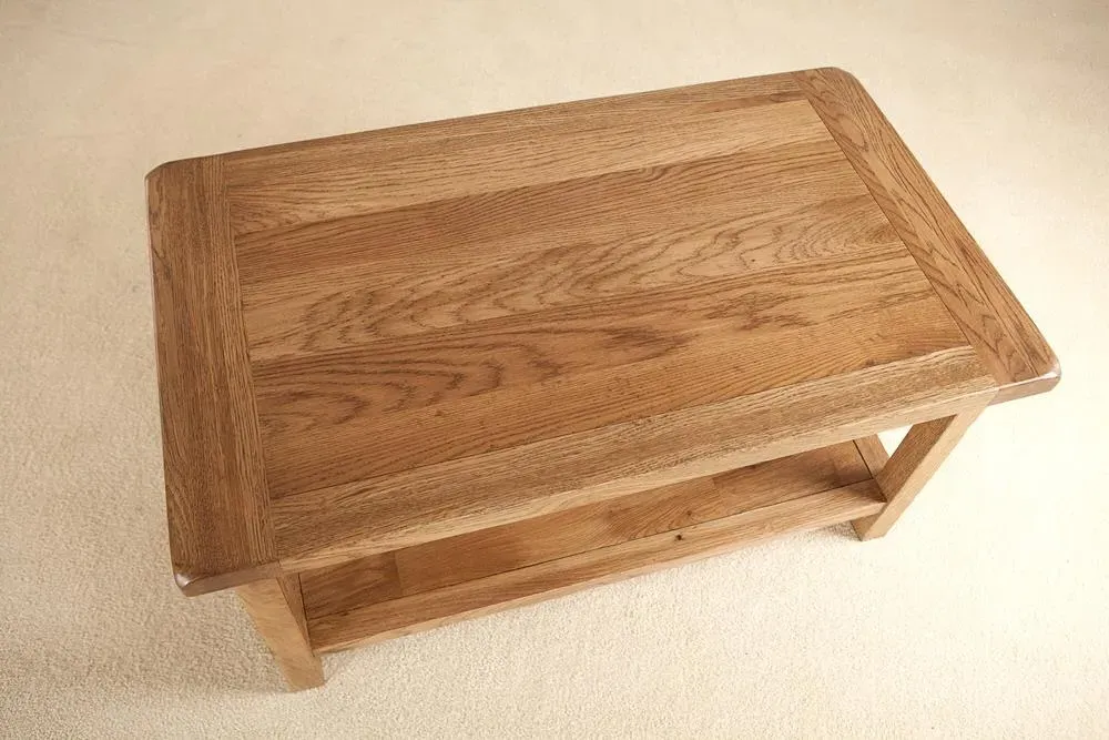 Originals Rustic Oak Coffee Table - Dark Lacquered