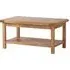Originals Rustic Oak Coffee Table - Dark Lacquered