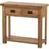 Originals Rustic Oak Console Table with Storage - Dark Lacquered