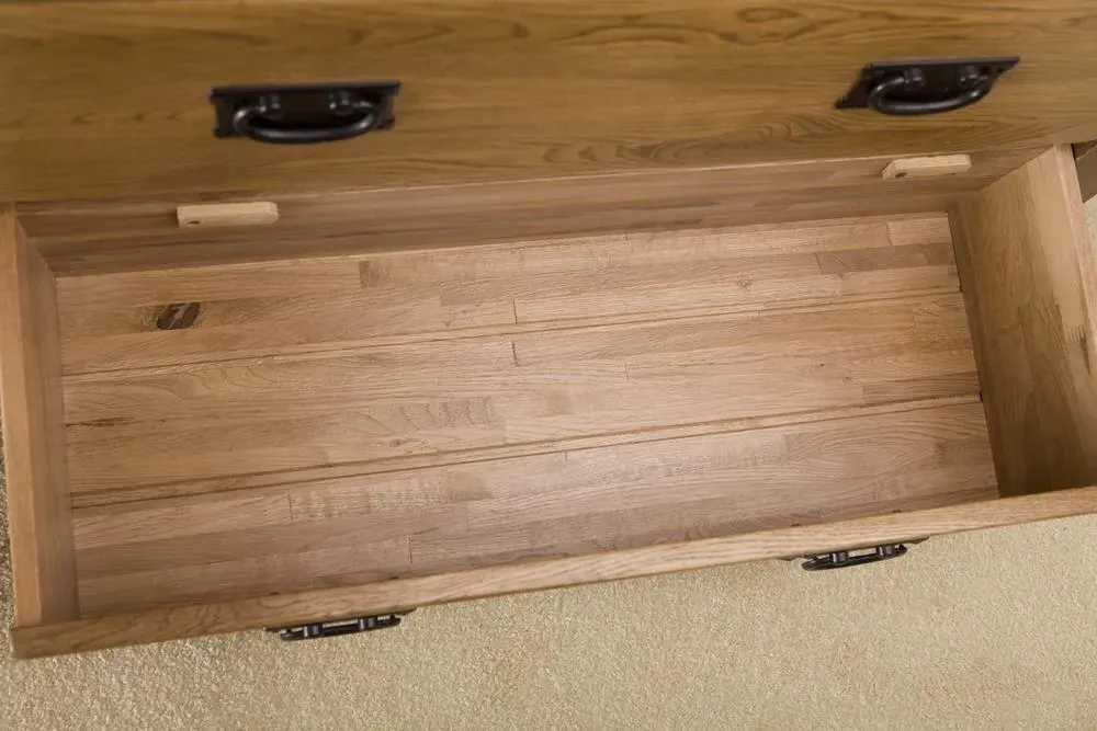 Originals Rustic Oak Display Cabinet - Dark Lacquered