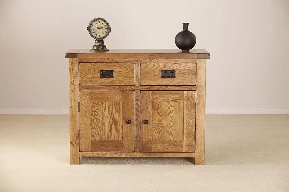 Originals Rustic Oak Dresser Base - Dark Lacquered, Oak