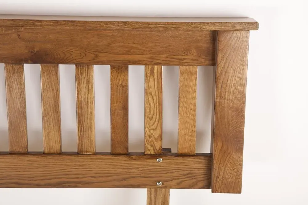 Originals Rustic Oak Headboard - Dark Lacquered