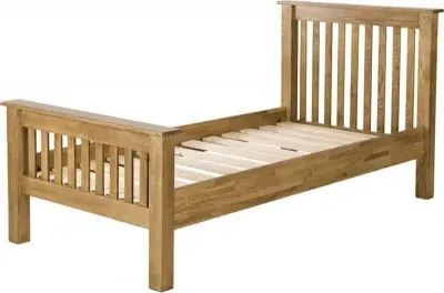 Originals Rustic Oak High Foot End Bed - Dark Lacquered image