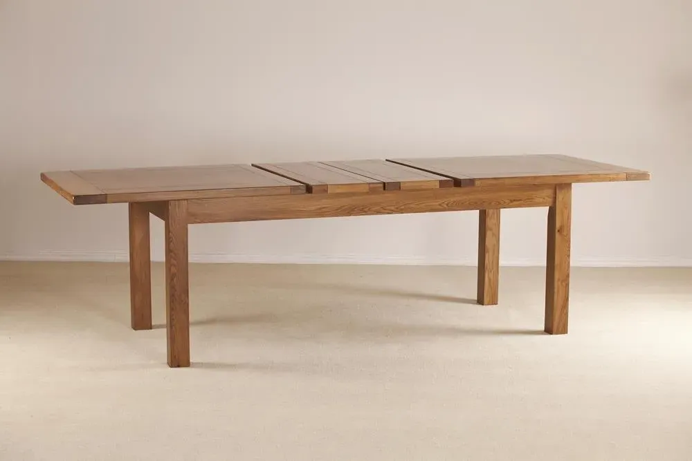 Originals Rustic Oak Large 8-10 Seater Extending Dining Table