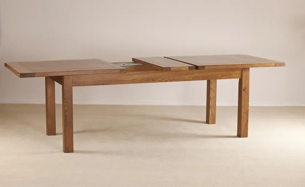 Originals Rustic Oak Large 8-10 Seater Extending Dining Table