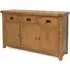 Originals Rustic Oak Large Sideboard - Dark Lacquered, Oak