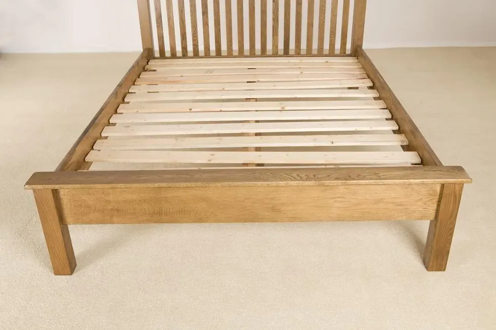 Originals Rustic Oak Low Foot End Bed - Dark Lacquered