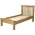 Originals Rustic Oak Low Foot End Bed - Dark Lacquered