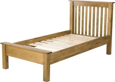 Originals Rustic Oak Low Foot End Bed - Dark Lacquered image