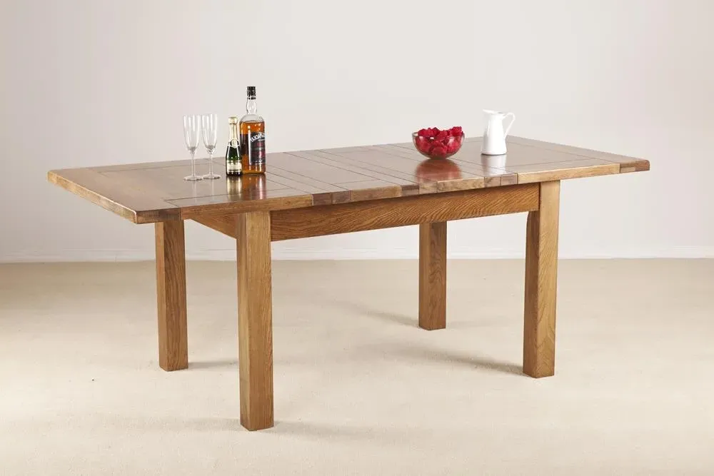 Originals Rustic Oak Medium 4-8 Seater Extending Dining Table