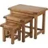 Originals Rustic Oak Nest of Tables - Dark Lacquered