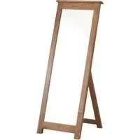 Originals Rustic Oak Rectangular Cheval Mirror - Dark Lacquered