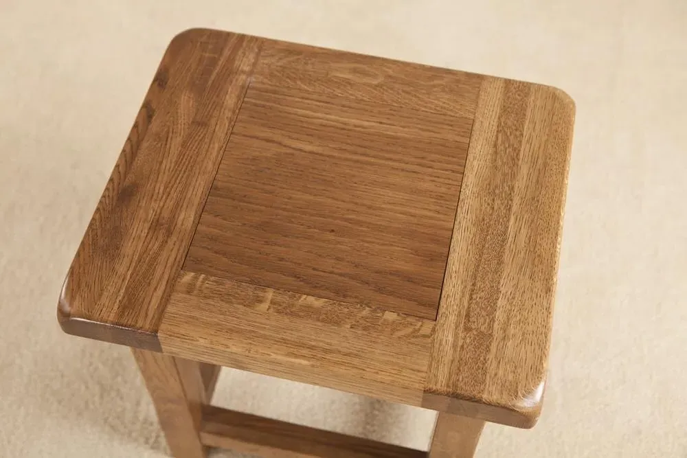 Originals Rustic Oak Side Table - Dark Lacquered, Oak