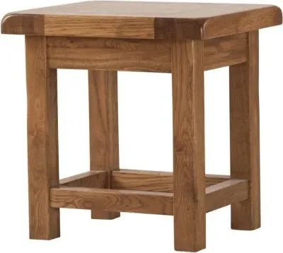 Originals Rustic Oak Side Table - Dark Lacquered, Oak image